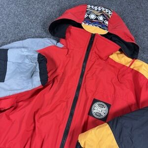 Vintage Y2K Obermeyer Righteous Snow Ski Jacket Girl Junior 16 Color Block Aztec